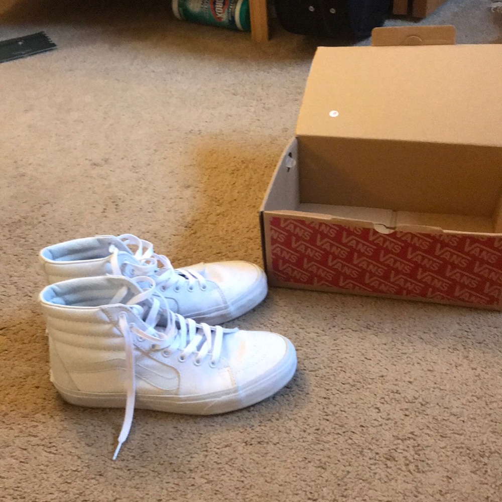 High Top White Vans
